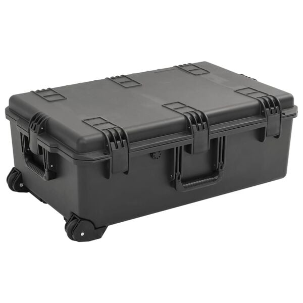 vidaXL Portable Flight Case Black 79.5x51.5x30.5 cm PP