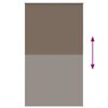 vidaXL Roller Blind Blackout Coffee 130x210 cm Fabric Width 126.6 cm Polyester
