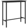 vidaXL Table Black Oak 100 x 40 x 100.5 cm Engineered Wood and Steel