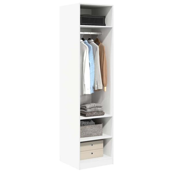 vidaXL Wardrobe White 50x50x200 cm Engineered Wood