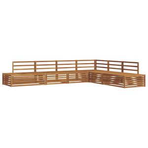 vidaXL 7 pcs Outdoor Sofa Set Solid Acacia Wood Natural