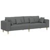 vidaXL Fabric Sofa with Cushion Dark Grey 208 cm Fabric
