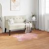 vidaXL Faux Sheepskin Rug Tafalla Pink 50 x 80 cm Polyester