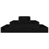 vidaXL Planter Black 80x80x27 cm Solid Wood Pine