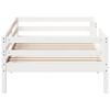 vidaXL Bed Frame White 100x200 cm Solid Wood Pine