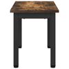 vidaXL Coffee Table Smoke Oak 60 x 30 x 36 cm Engineered Wood