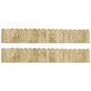 vidaXL Border Rolls 2 pcs 120 cm Impregnated Pinewood