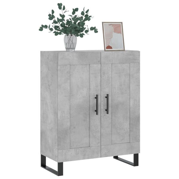 vidaXL Sideboard Concrete Grey 69.5x34x90 cm Engineered Wood