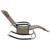 vidaXL Sun Loungers 2 pcs Textilene Taupe and Grey
