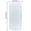 vidaXL Beach Towels 6 pcs White 60x135 cm Fabric 400 GSM