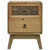 vidaXL Bedside Cabinet Brown 37x30x51 cm Wood