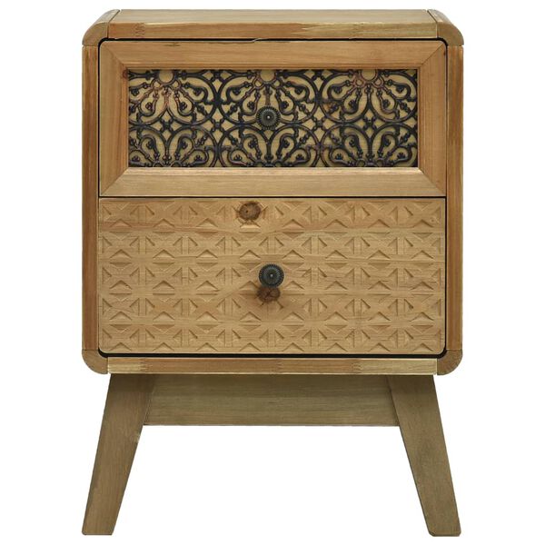 vidaXL Bedside Cabinet Brown 37x30x51 cm Wood