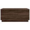 vidaXL Coffee Table with LED Lights Brown Oak 90x50x40 cm