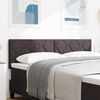 vidaXL Headboard with LED Strip Lights Light Grey 160 cm Fabric