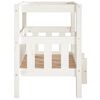 vidaXL Dog Bed White 65.5x50.5x70 cm Solid Wood Pine