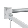 vidaXL Manual Retractable Awning Frame White 2.5 x 2 m Aluminium