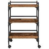 vidaXL Kitchen Trolley Old Wood 50 x 35 x 75.5 cm Engineered Wood
