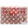 vidaXL Christmas Baubles 100 pcs Pink and Rose 3 / 4 / 6 cm