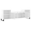 vidaXL TV Cabinet High Gloss White 160x35x55 cm Engineered Wood