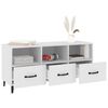 vidaXL TV Cabinet White 102x35x50 cm Engineered Wood