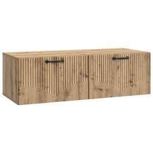 vidaXL Wall-Mounted TV Cabinet Artisan Oak 98 x 41 x 30 cm