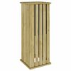 vidaXL Planter Boxes Brown 33 x 33 x 85 cm Impregnated Pine Wood