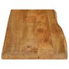 vidaXL Table Top 90x40x2.5 cm Live Edge Solid Wood Mango