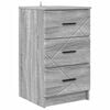 vidaXL Bedside Cabinet Grey sonoma 38 x 38 x 66 cm Engineered wood