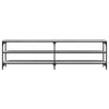 vidaXL TV Cabinet Grey Sonoma 180x30x50 cm Engineered Wood and Metal