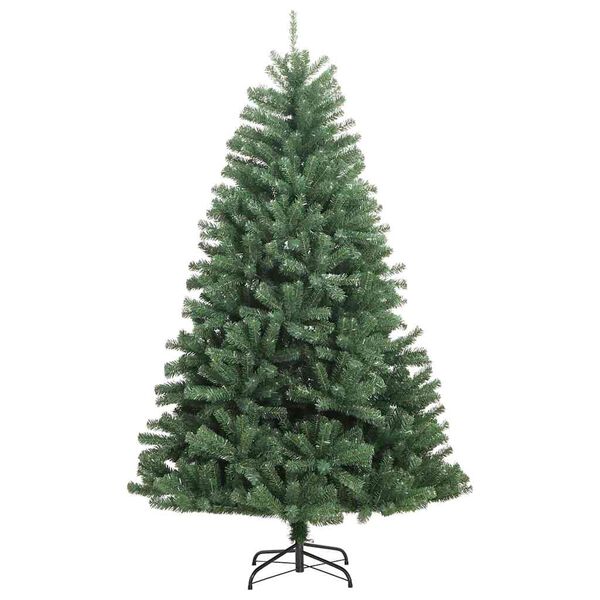 vidaXL Artificial Hinged Christmas Tree Green 300 cm PVC and Metal