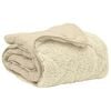 vidaXL Full Year Duvet Cream 140 x 200 cm Microfiber and Teddy fleece