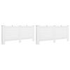 vidaXL Radiator Covers 2 pcs White 172x19x81.5 cm MDF