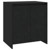 vidaXL 2 Piece Sideboard Black Engineered Wood