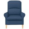 vidaXL Armchair Blue 76 x 94 x 102 cm Fabric