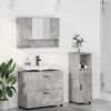 vidaXL Bathroom Furniture Set with Drawer 3 pcs Concrete Grey