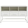 vidaXL TV Cabinet White 100.5x39x60.5 cm Steel