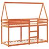vidaXL Bunk Bed without Mattress Wax Brown 80x200 cm Solid Wood Pine
