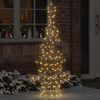 vidaXL Christmas Tree with 160 LEDs Warm white 150 cm Rattan