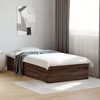 vidaXL Bed Frame with Drawers without Mattress Brown Oak 90x200 cm