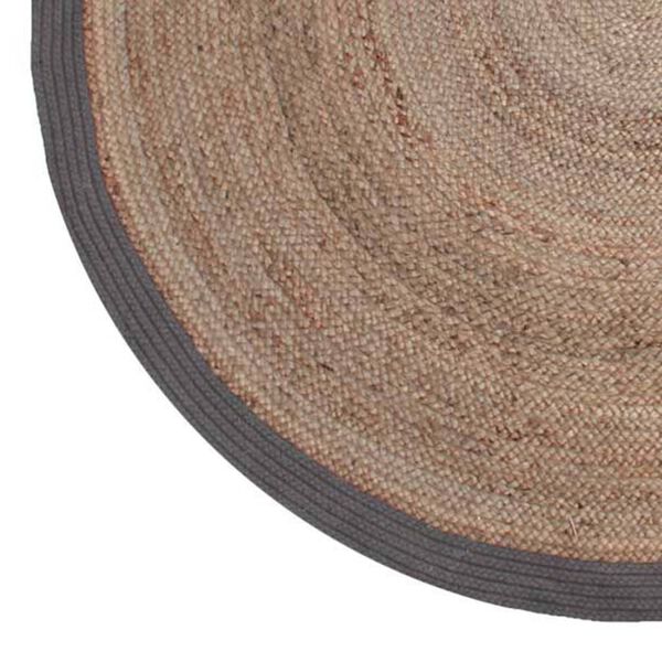 LABEL51 Carpet Jute Round 150 cm Grey