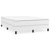 vidaXL Box Spring Bed Frame White Double Faux Leather (UK/IE/FI/NO only)
