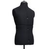 vidaXL Adjustable Dress Form Male Black Size 37-45