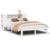 vidaXL Bookcase Bed without Mattress White 160x200cm Solid Wood Pine