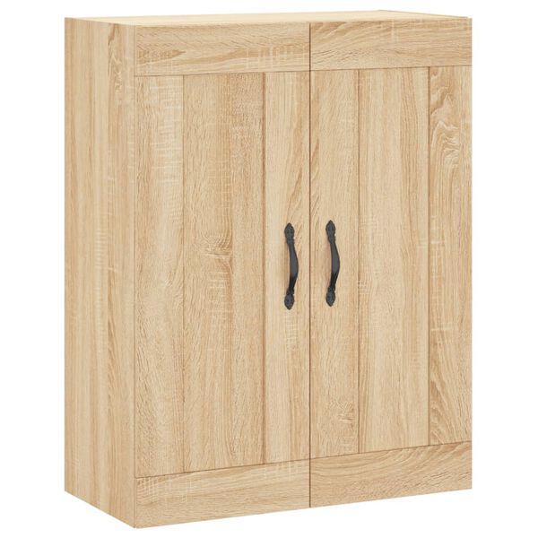 vidaXL Wall Mounted Cabinet Sonoma Oak 69.5x34x90 cm Engineered Wood