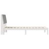 vidaXL Bed frame White and light grey 100 x 200 cm Solid pine wood