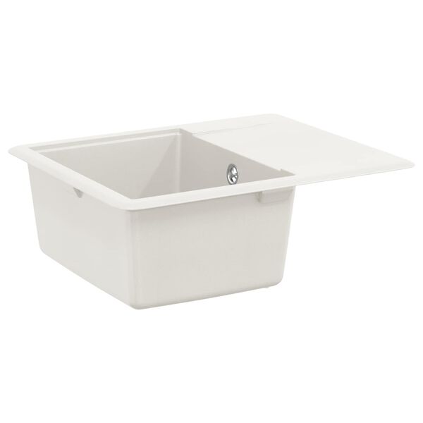vidaXL Sink White 560 x 460 mm 80% Quartz and 20% Resin