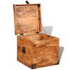 vidaXL Storage Chest Cubic Rough Mango Wood