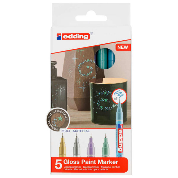 edding Gloss Paint Marker 5pcs Multicolour 780