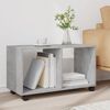 vidaXL&nbsp;Rolling&nbsp;Cabinet&nbsp;Concrete Grey 72x33x42.5 cm Engineered Wood