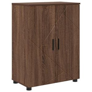 vidaXL Bathroom Cabinet with Storage Brown Oak 60 x 35 x 80 cm